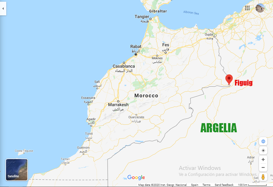 mapa de figuig en marruecos