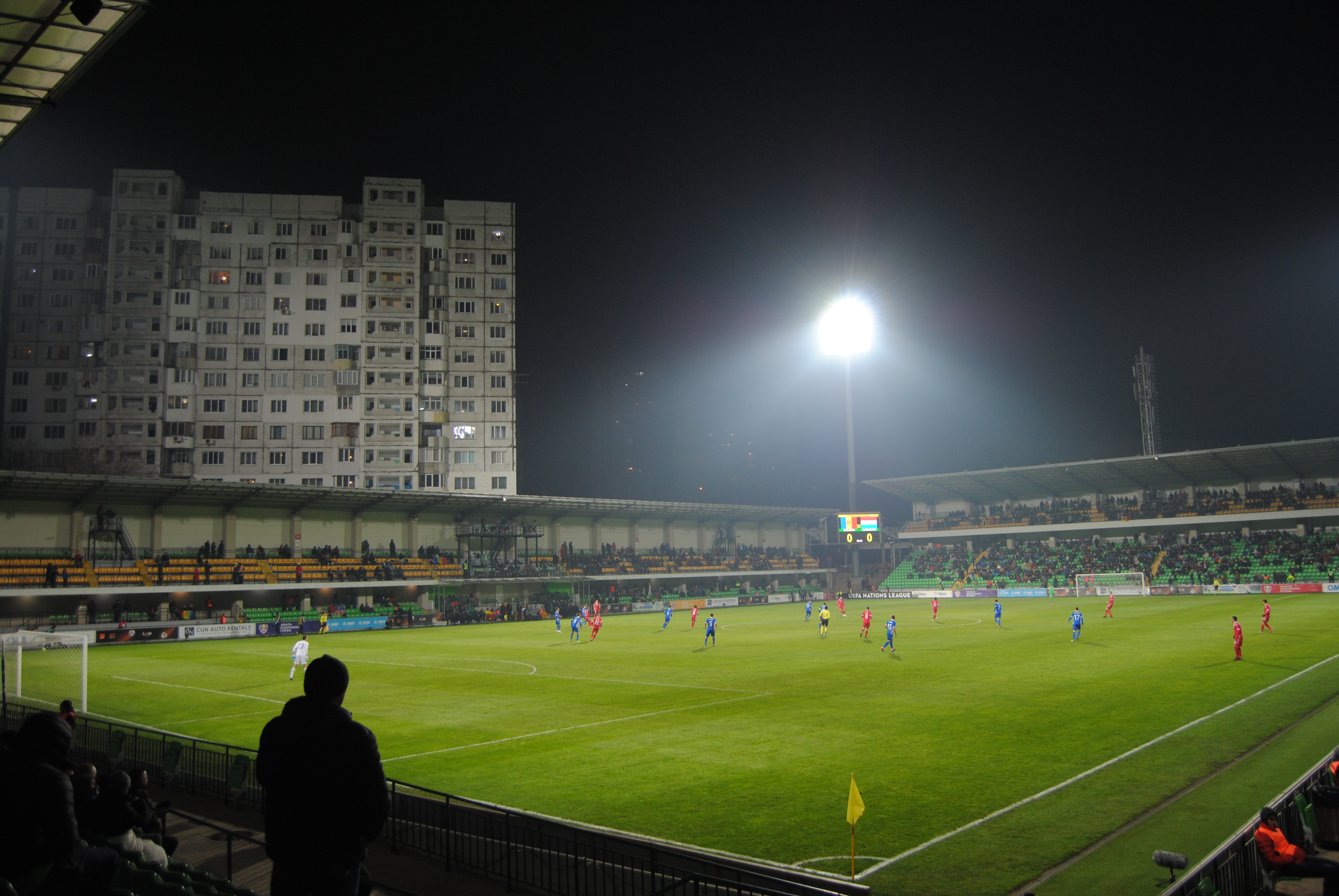 Estadio Zimbru durante el Moldavia vs Luxemburgo