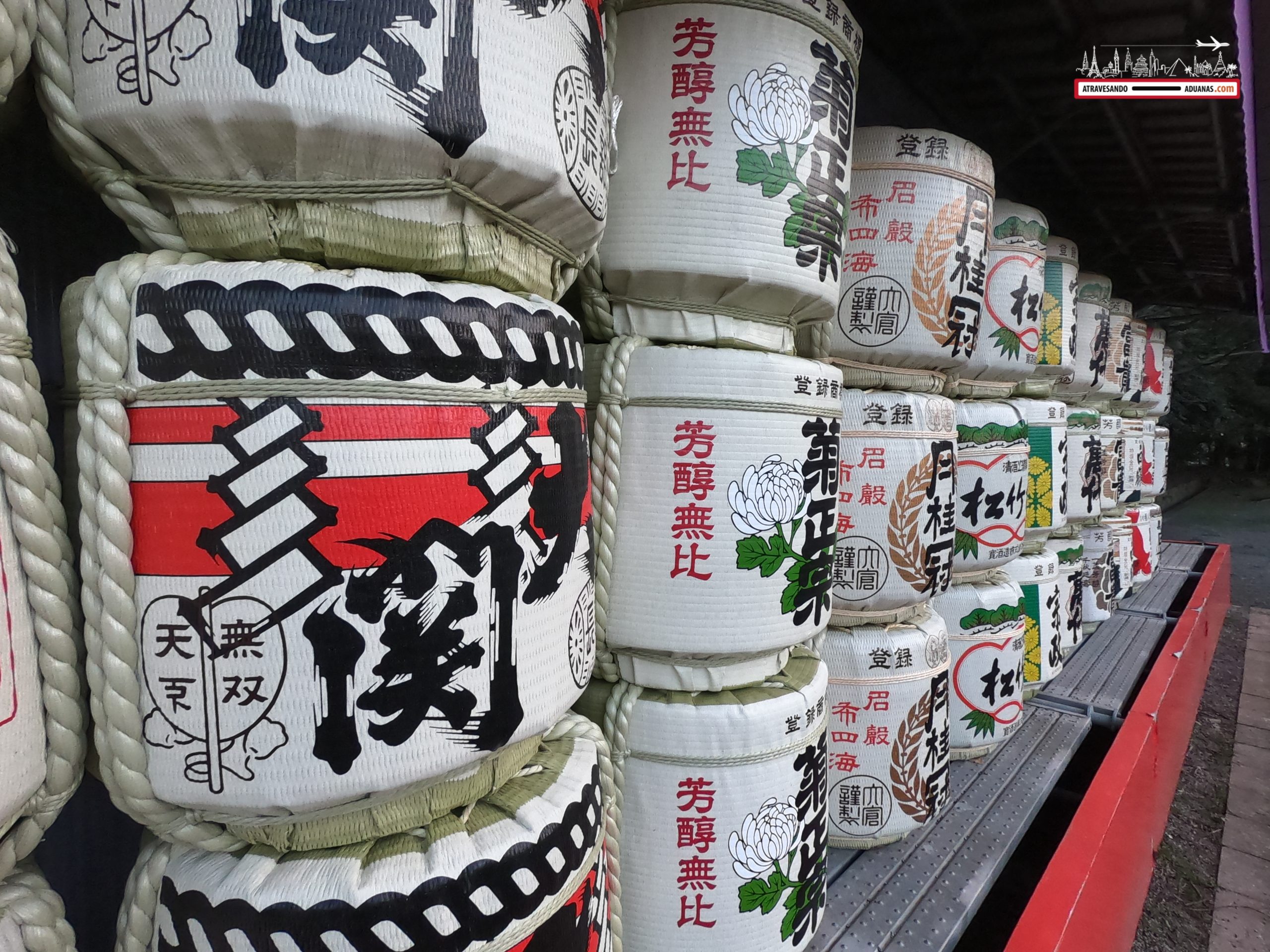Botes de sake, en Fukuoka