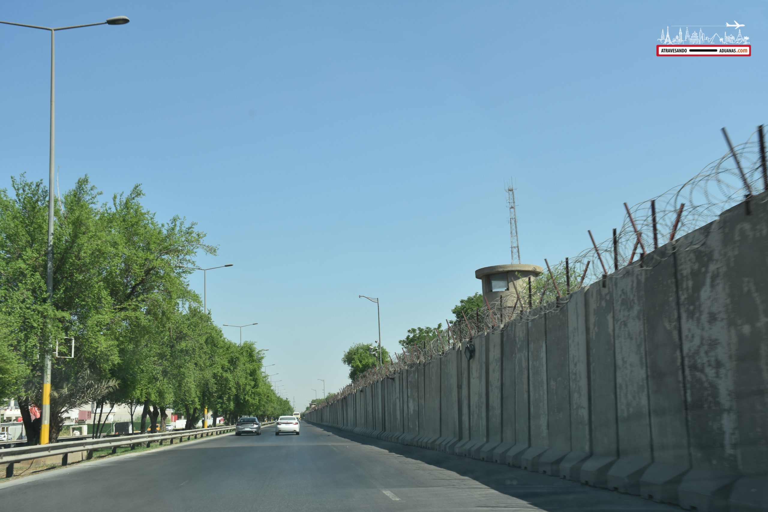 Frontera de la Zona Verde en Bagdad